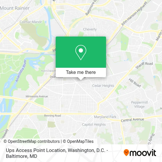 Ups Access Point Location map