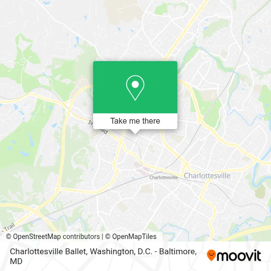 Charlottesville Ballet map