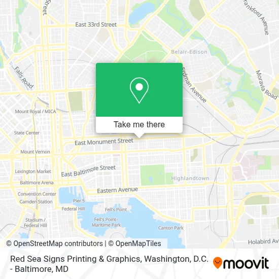 Red Sea Signs Printing & Graphics map