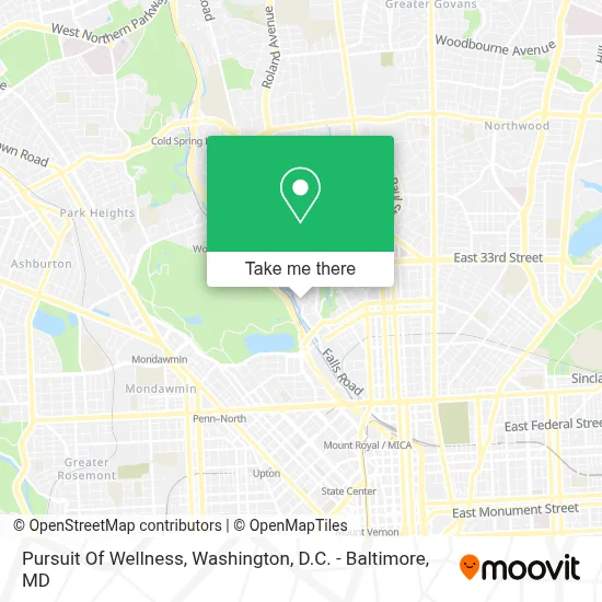 Pursuit Of Wellness map