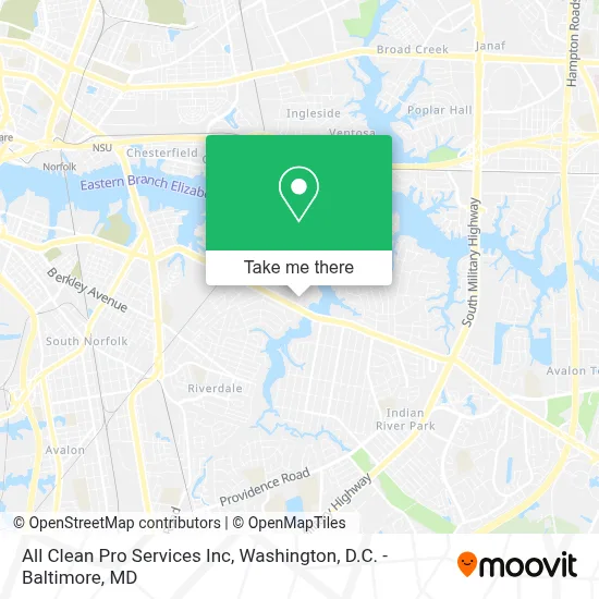 All Clean Pro Services Inc map