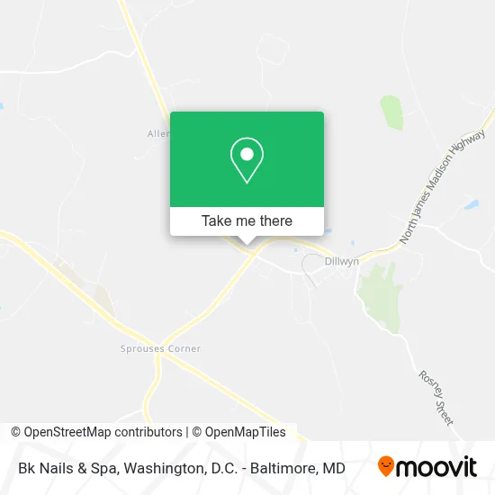 Bk Nails & Spa map