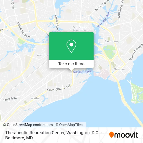Therapeutic Recreation Center map