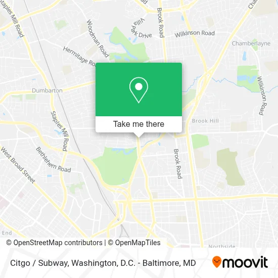 Citgo / Subway map
