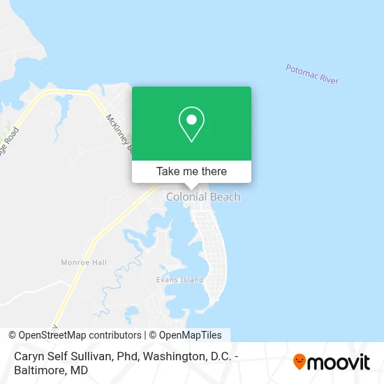 Caryn Self Sullivan, Phd map