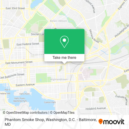 Phantom Smoke Shop map
