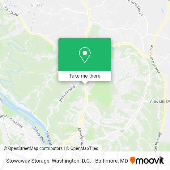 Stowaway Storage map