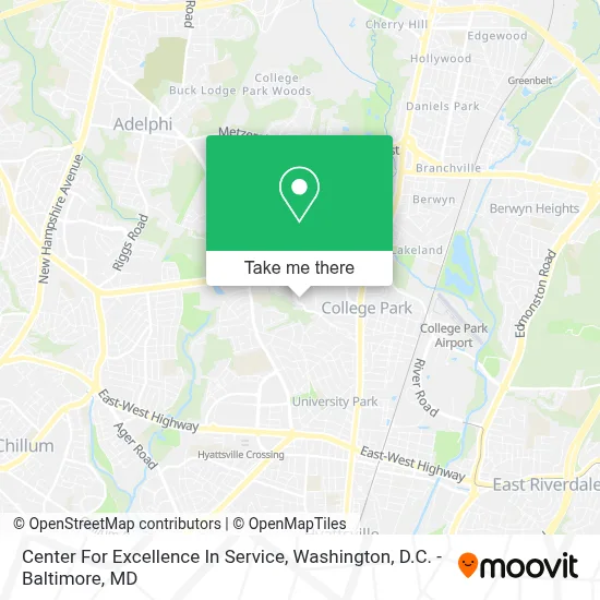 Center For Excellence In Service map