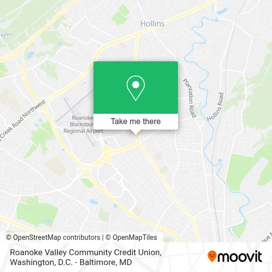 Roanoke Valley Community Credit Union map