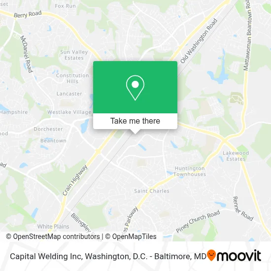 Capital Welding Inc map
