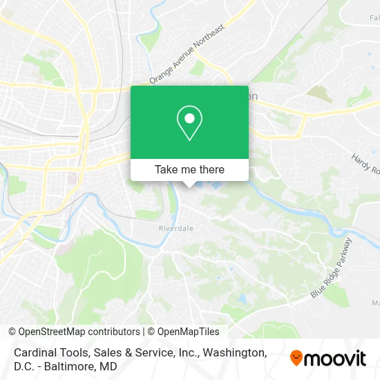 Cardinal Tools, Sales & Service, Inc. map