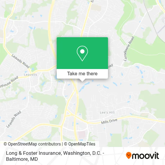 Long & Foster Insurance map