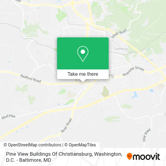 Pine View Buildings Of Christiansburg map
