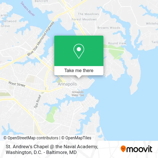 St. Andrew's Chapel @ the Naval Academy map