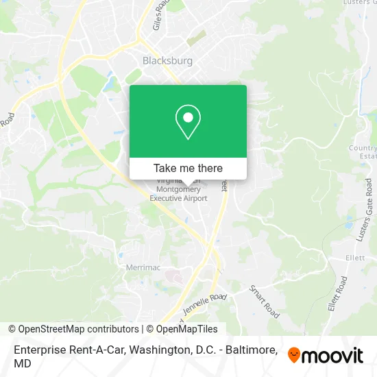 Enterprise Rent-A-Car map