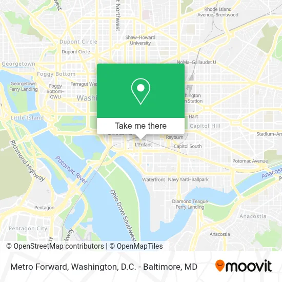 Metro Forward map