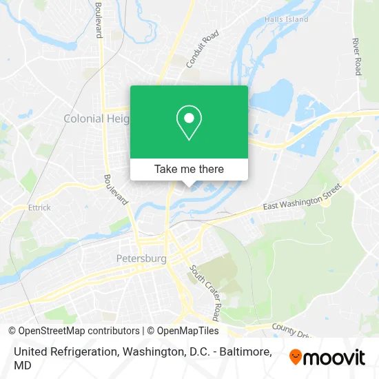 United Refrigeration map