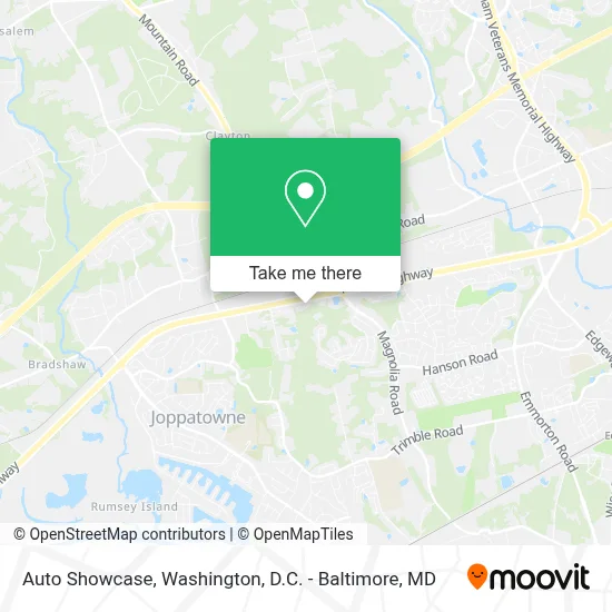Auto Showcase map