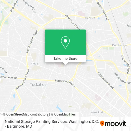 National Storage Painting Services map
