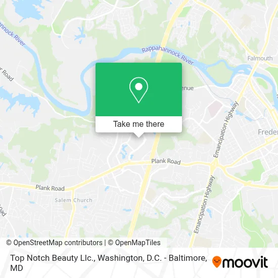 Top Notch Beauty Llc. map