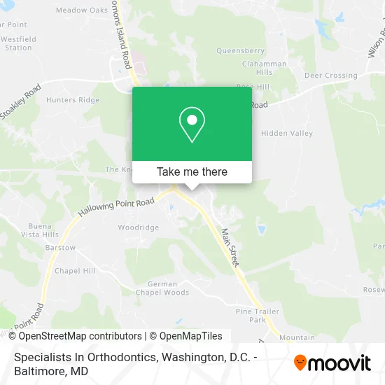 Specialists In Orthodontics map