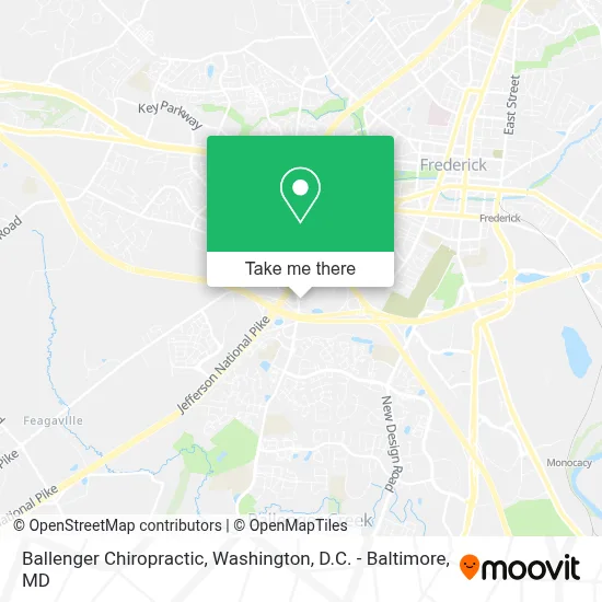 Ballenger Chiropractic map