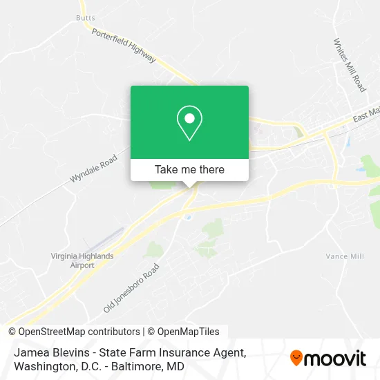 Jamea Blevins - State Farm Insurance Agent map