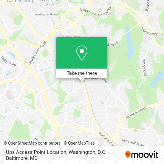 Ups Access Point Location map