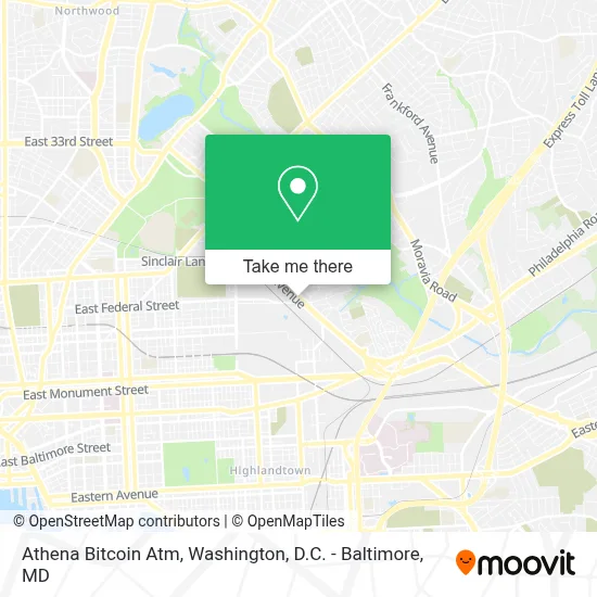 Athena Bitcoin Atm map