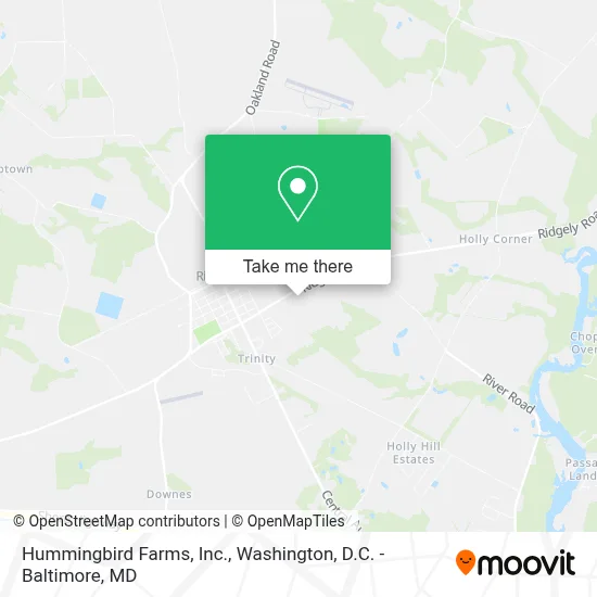 Hummingbird Farms, Inc. map