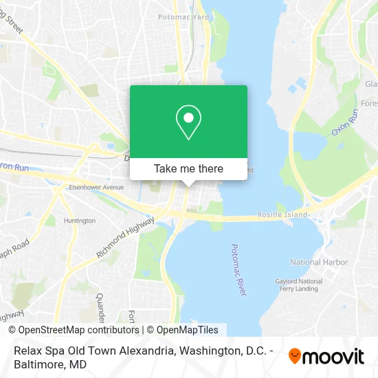 Relax Spa Old Town Alexandria map