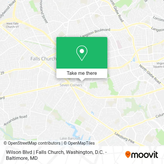 Wilson Blvd | Falls Church map