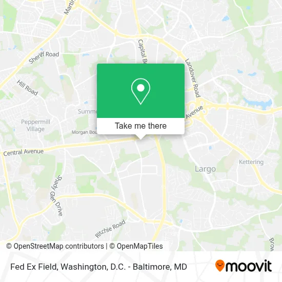 Fed Ex Field map