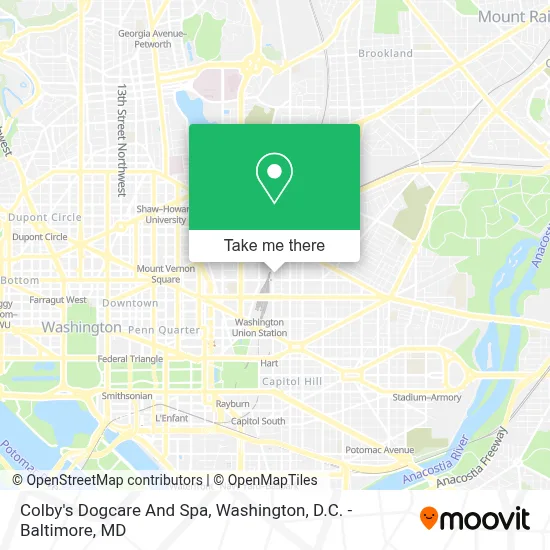 Colby's Dogcare And Spa map