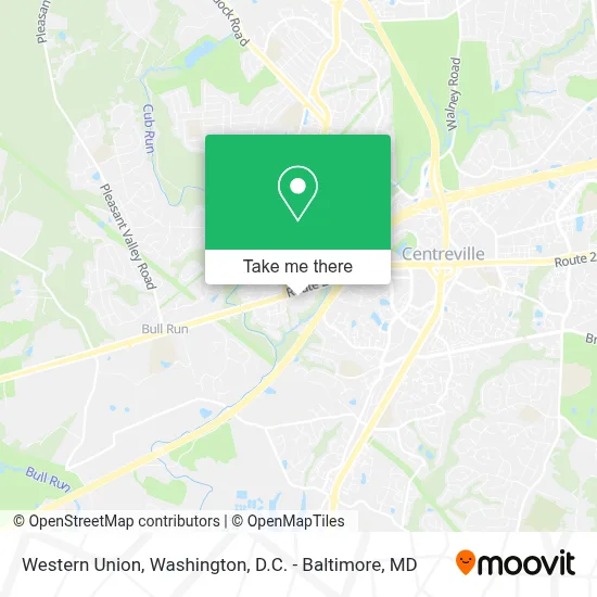 Western Union map