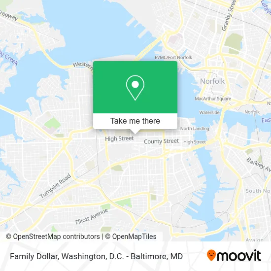 Family Dollar map