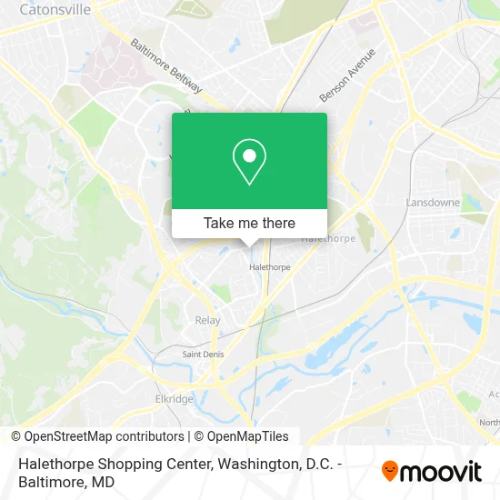Halethorpe Shopping Center map
