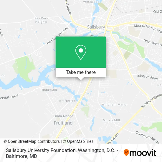 Salisbury University Foundation map