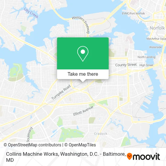 Collins Machine Works map
