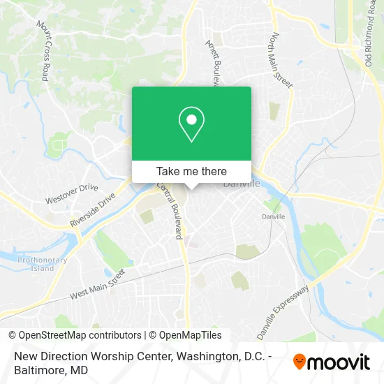 New Direction Worship Center map
