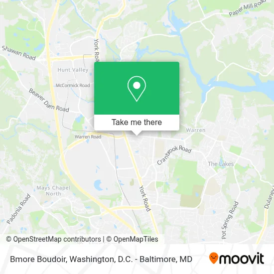 Bmore Boudoir map