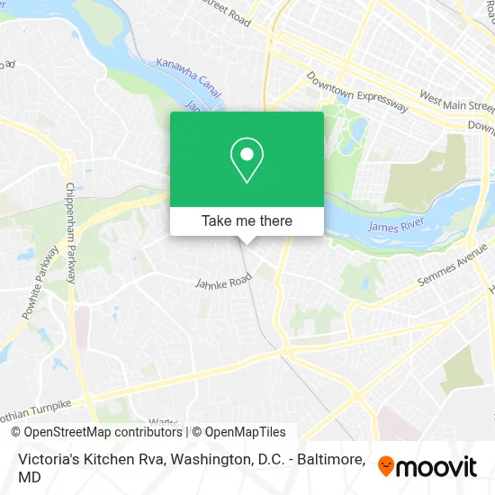 Victoria's Kitchen Rva map