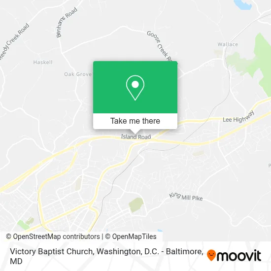 Victory Baptist Church map