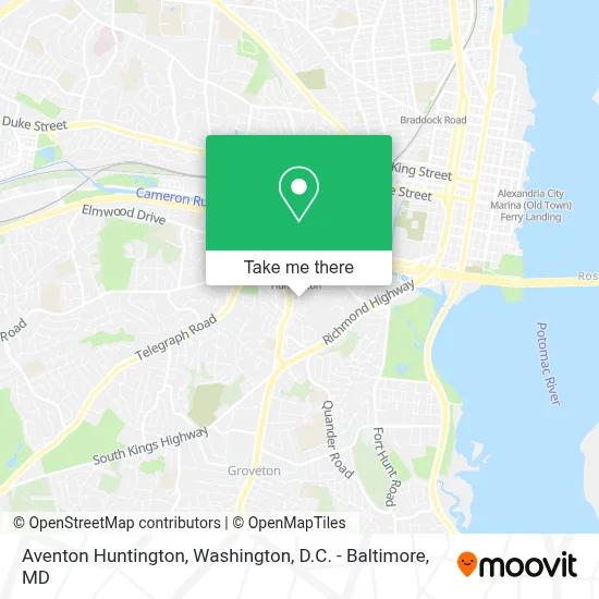 Aventon Huntington map