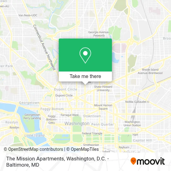 The Mission Apartments map