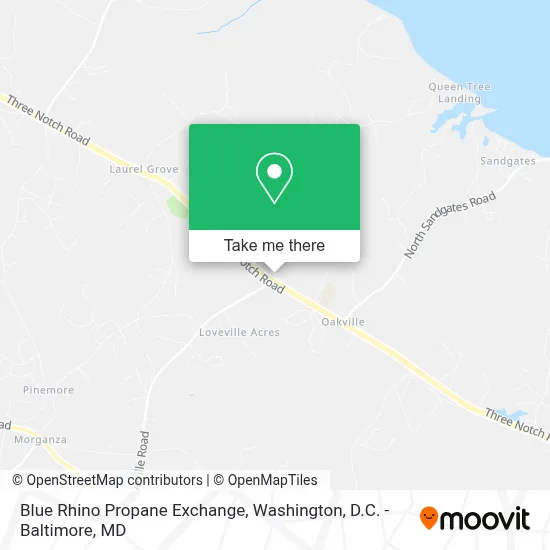 Blue Rhino Propane Exchange map