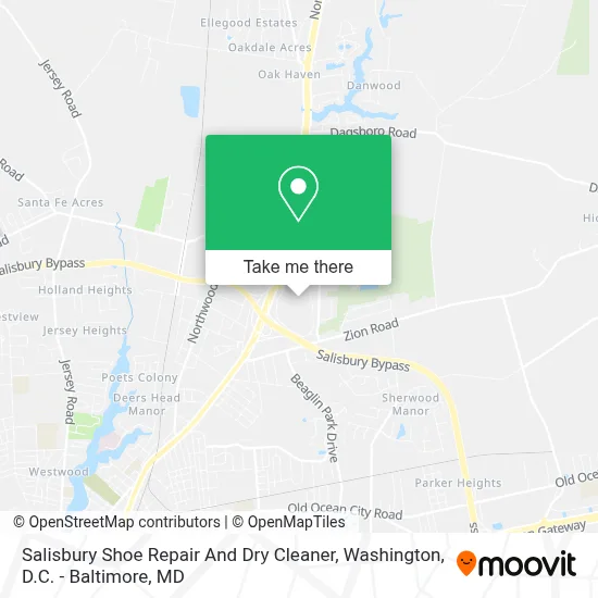 Salisbury Shoe Repair And Dry Cleaner map