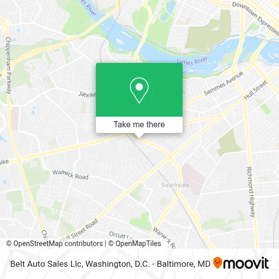 Belt Auto Sales Llc map
