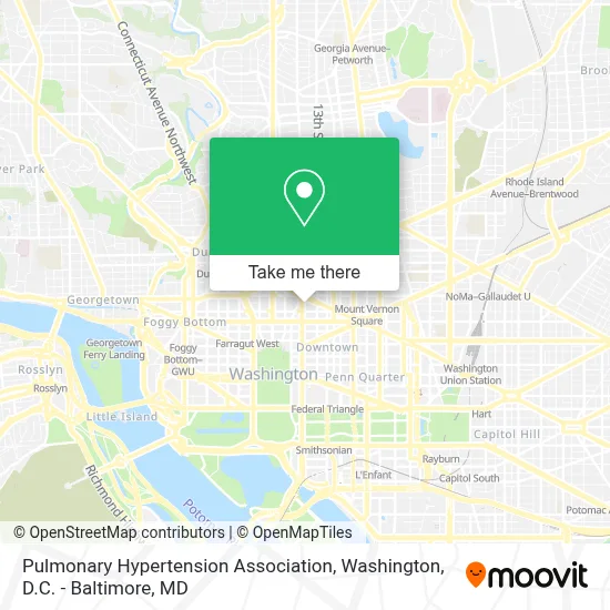 Pulmonary Hypertension Association map
