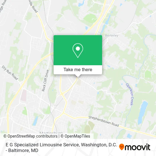 E G Specialized Limousine Service map